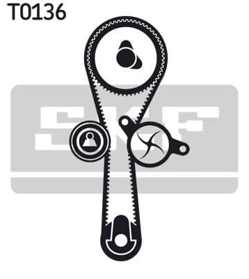 Zobsiksnas komplekts SKF VKMA 06010 2