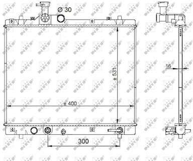 Radiators, Motora dzesēšanas sistēma NRF 59208 1