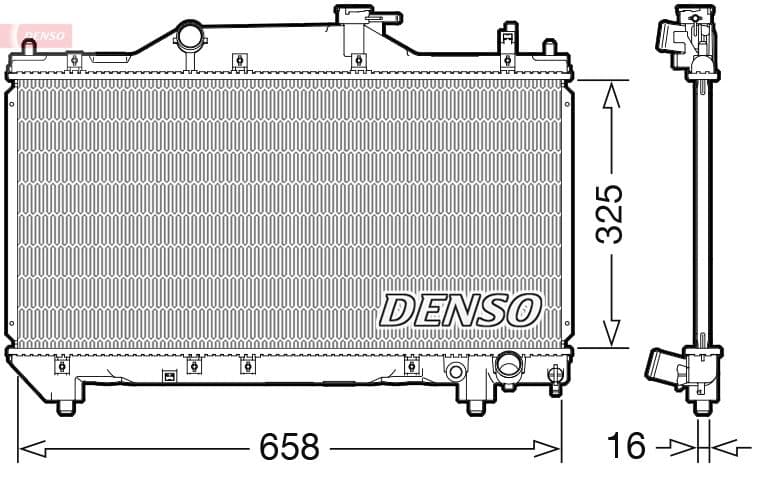 Radiators, Motora dzesēšanas sistēma DENSO DRM50131 1