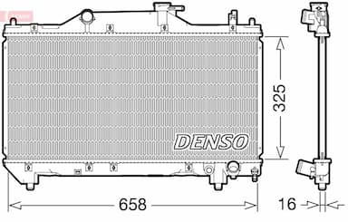 Radiators, Motora dzesēšanas sistēma DENSO DRM50131 1