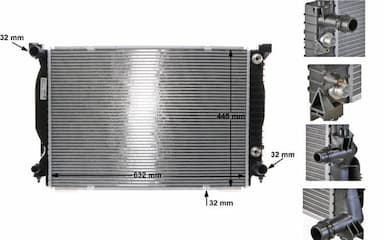 Radiators, Motora dzesēšanas sistēma MAHLE CR 424 000S 1