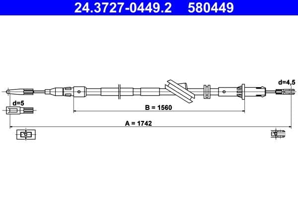 Trose, Stāvbremžu sistēma ATE 24.3727-0449.2 1