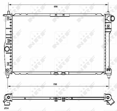 Radiators, Motora dzesēšanas sistēma NRF 53253 3