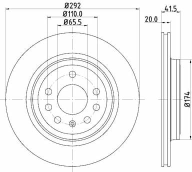 Bremžu diski HELLA 8DD 355 109-191 4