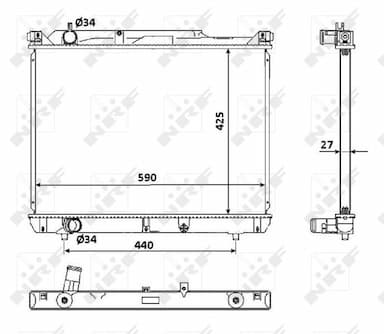 Radiators, Motora dzesēšanas sistēma NRF 53916 1