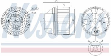 Salona ventilators NISSENS 87496 5