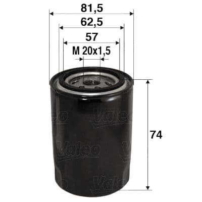 Eļļas filtrs VALEO 586017 1