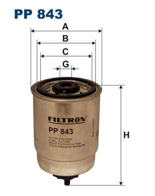 Degvielas filtrs FILTRON PP 843 1