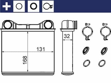 Siltummainis, Salona apsilde MAHLE AH 238 000S 1