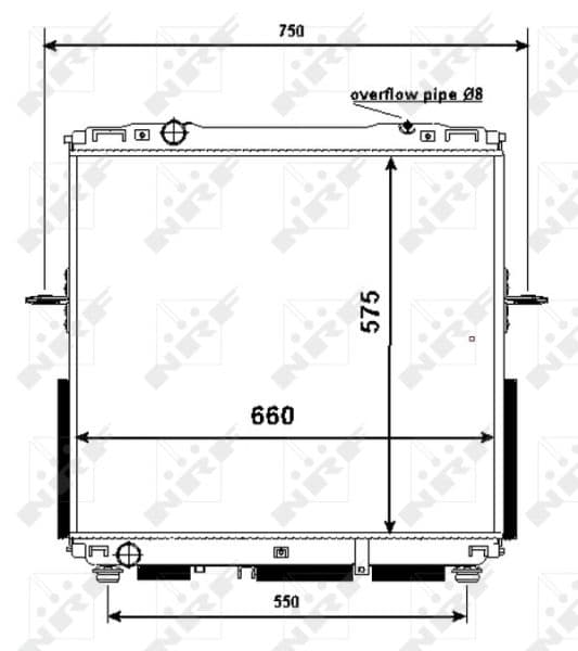 Radiators, Motora dzesēšanas sistēma NRF 53367 1