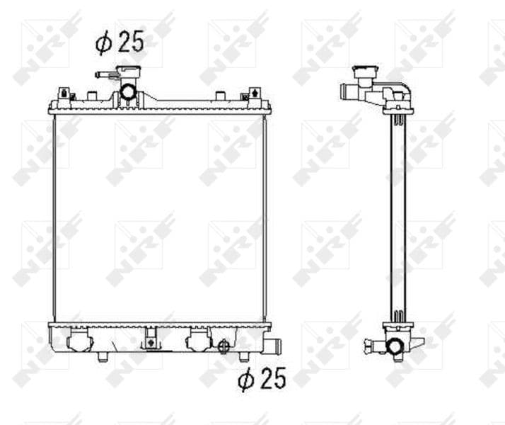 Radiators, Motora dzesēšanas sistēma NRF 53430 1