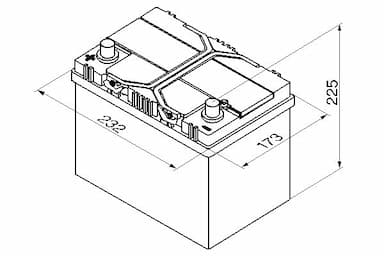 Startera akumulatoru baterija BOSCH 0 092 S40 250 6