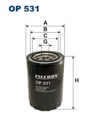 Eļļas filtrs FILTRON OP 531 1