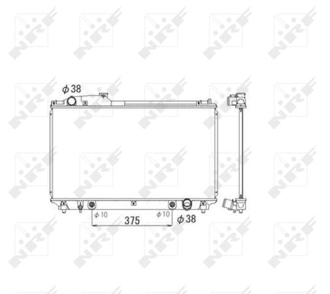 Radiators, Motora dzesēšanas sistēma NRF 53584 1