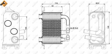 Eļļas radiators, Automātiskā pārnesumkārba NRF 31191 5