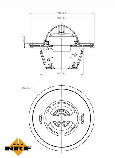 Termostats, Dzesēšanas šķidrums NRF 725135 5