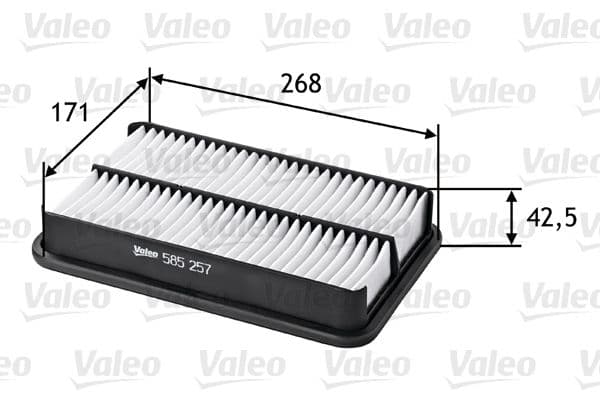 Gaisa filtrs VALEO 585257 1