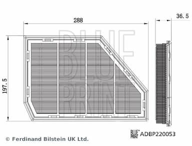 Gaisa filtrs BLUE PRINT ADBP220053 3