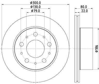 Bremžu diski HELLA 8DD 355 125-291 4