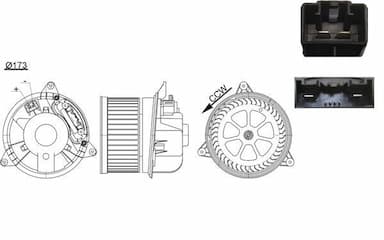 Salona ventilators MAHLE AB 195 000S 1