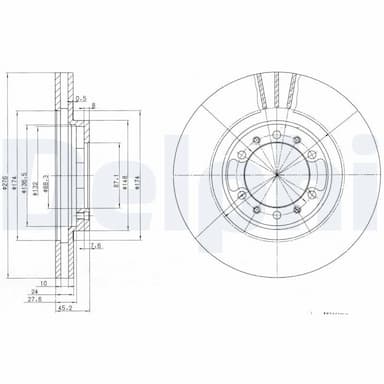 Bremžu diski DELPHI BG3099 1