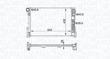 Radiators, Motora dzesēšanas sistēma MAGNETI MARELLI 350213161300 1