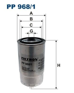 Degvielas filtrs FILTRON PP 968/1 1