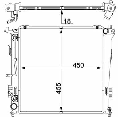 Radiators, Motora dzesēšanas sistēma MAHLE CR 1404 000P 2