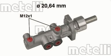 Galvenais bremžu cilindrs METELLI 05-0404 1