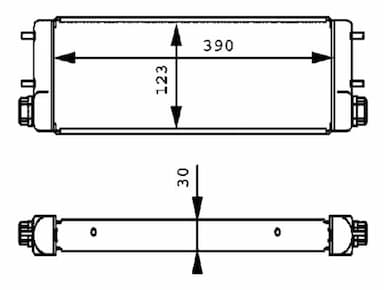 Eļļas radiators, Motoreļļa MAHLE CLC 169 001P 2