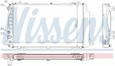 Radiators, Motora dzesēšanas sistēma NISSENS 60465A 6