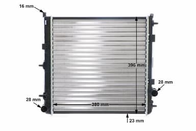 Radiators, Motora dzesēšanas sistēma MAHLE CR 557 000S 11