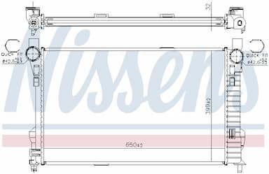 Radiators, Motora dzesēšanas sistēma NISSENS 62784A 6