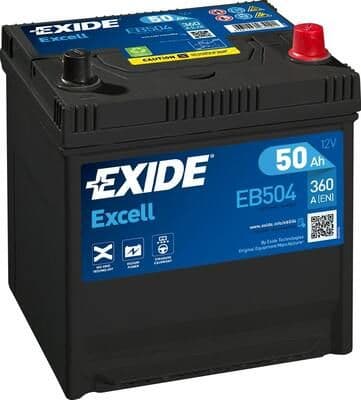 Startera akumulatoru baterija EXIDE EB504 1