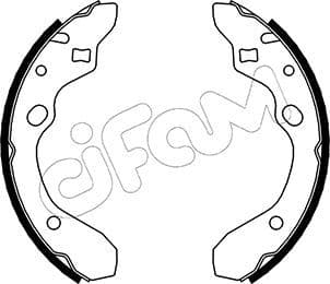Bremžu loku komplekts CIFAM 153-210 1