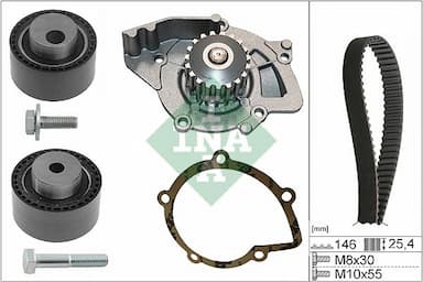 Ūdenssūknis + Zobsiksnas komplekts Schaeffler INA 530 0446 31 1