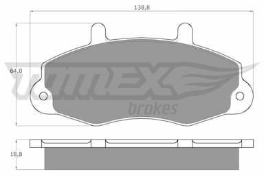 Bremžu uzliku kompl., Disku bremzes TOMEX Brakes TX 10-66 1