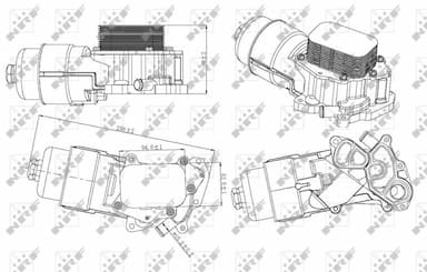 Korpuss, Eļļas filtrs NRF 31328 5