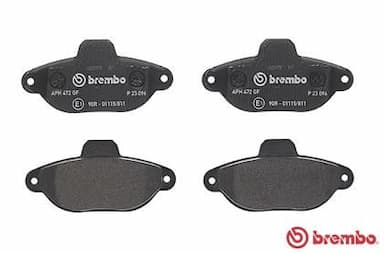 Bremžu uzliku kompl., Disku bremzes BREMBO P 23 096 2