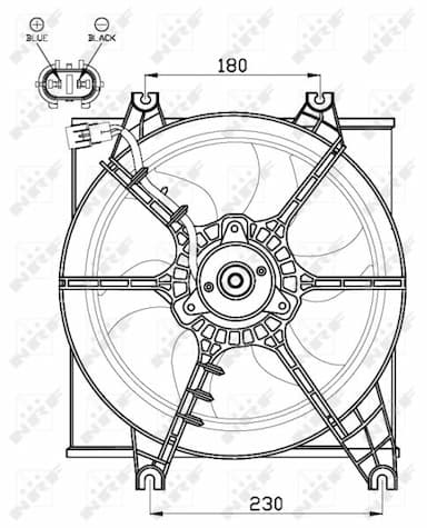 Ventilators, Motora dzesēšanas sistēma NRF 47546 3