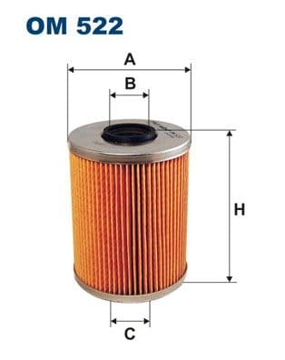 Eļļas filtrs FILTRON OM 522 1