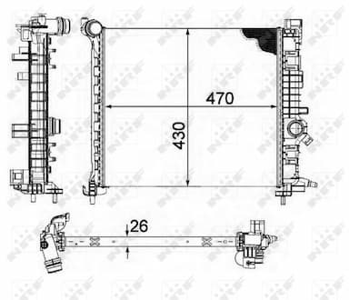 Radiators, Motora dzesēšanas sistēma NRF 58476 1