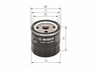 Eļļas filtrs BOSCH 0 451 103 297 5