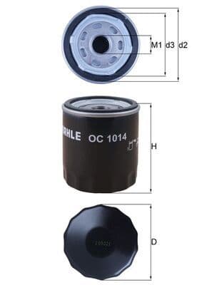 Eļļas filtrs KNECHT OC 1014 1