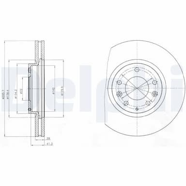 Bremžu diski DELPHI BG4256 1