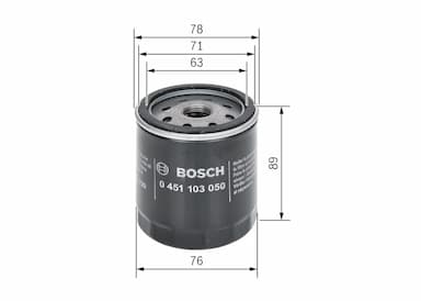 Eļļas filtrs BOSCH 0 451 103 050 5