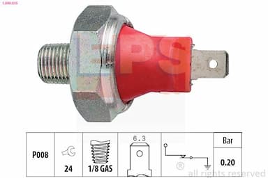 Eļļas spiediena devējs EPS 1.800.035 1