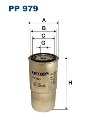 Degvielas filtrs FILTRON PP 979 1