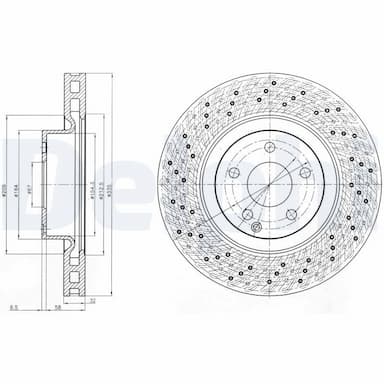 Bremžu diski DELPHI BG9093C 1