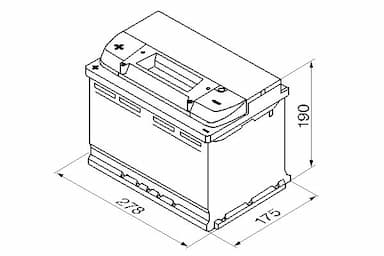 Startera akumulatoru baterija BOSCH 0 092 S40 090 6